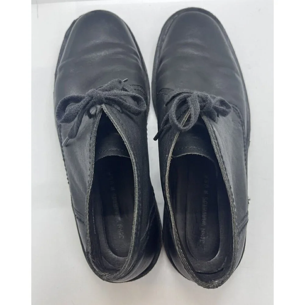 John Varvatos Star USA Men's Black Hipster Chukka Boots Leather Shoes Size 11M